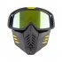 Motorcycle Mask Men Women Ski Snowboard Goggles Winter Off road Riding Glasses Matt Black Gold