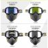 Motorcycle Mask Men Women Ski Snowboard Goggles Winter Off road Riding Glasses Matt Black Gold