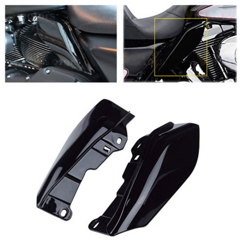 Motorcycle Mid-Frame Air Deflector Trim For  Touring Street Glide FLHX 09-16 black