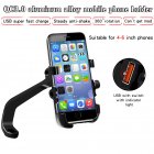 Motorcycle Mobile Phone Holder Aluminum Alloy Waterproof QC3.0 Quick Charge Multifunctional Rearview Mirror Holder