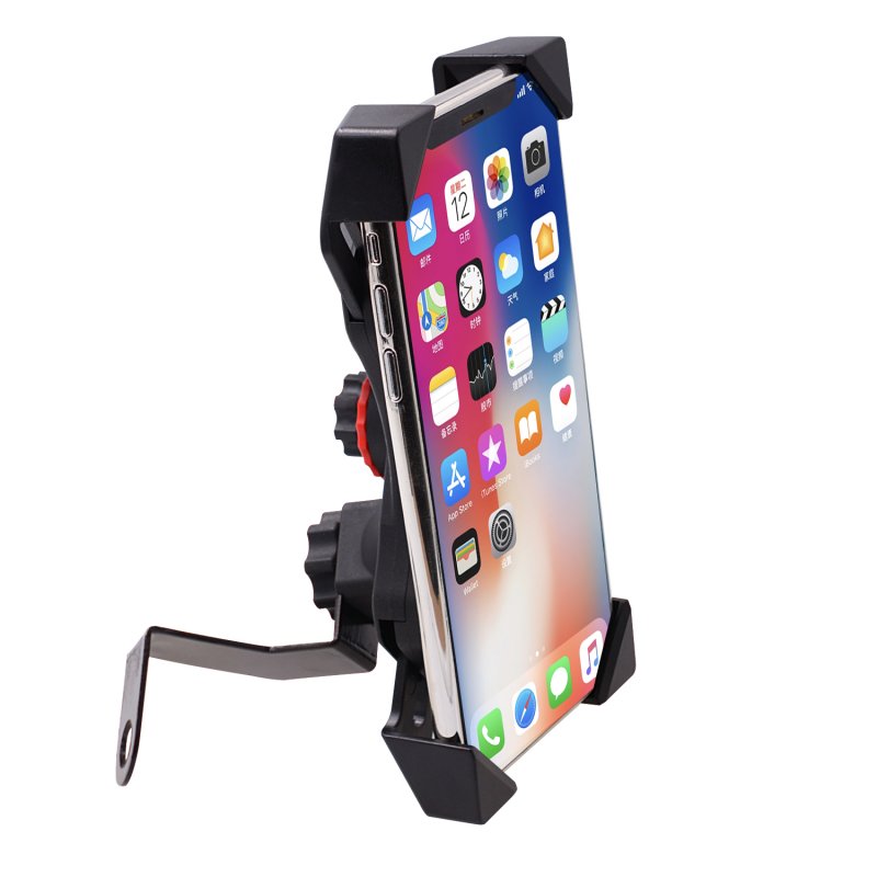 Motorcycle Mobile Phone Holder Electric Bicycle Riding Navigation One-key Shrinking Mobile Phone Holder Rearview mirror type