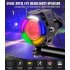 Motorcycle Modified Waterproof High Bright Colored LED Exterior Angel Devil Eye Spotlight Pink upgrade