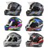 Motorcycle Modular Full Face Helmet Dual Visor Wireless Headphones Integrated Modular Air Vents Ventilation Helmet Colorful mecha