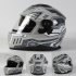 Motorcycle Modular Full Face Helmet Dual Visor Wireless Headphones Integrated Modular Air Vents Ventilation Helmet Colorful mecha