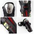 Motorcycle Motocross Knee Shin Elbow Guards Pads Racing Safety Protective Gear black   red