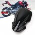 Motorcycle Motocross Screen Windshield Windscreen Air Deflector Bracket For Kawasaki Z900 17 19 Black