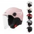 Motorcycle Open Face Helmet Quick Release Buckle Ventilated Helmet With Detachable Scarf For Men Women youth red