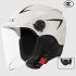 Motorcycle Open Face Helmet Quick Release Buckle Ventilated Helmet With Detachable Scarf For Men Women youth red