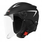 Motorcycle Open Face Helmet Quick Release Buckle Ventilated Helmet With Detachable Scarf