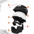 Motorcycle Open Face Helmet Quick Release Buckle Ventilated Helmet With Detachable Scarf For Men Women white