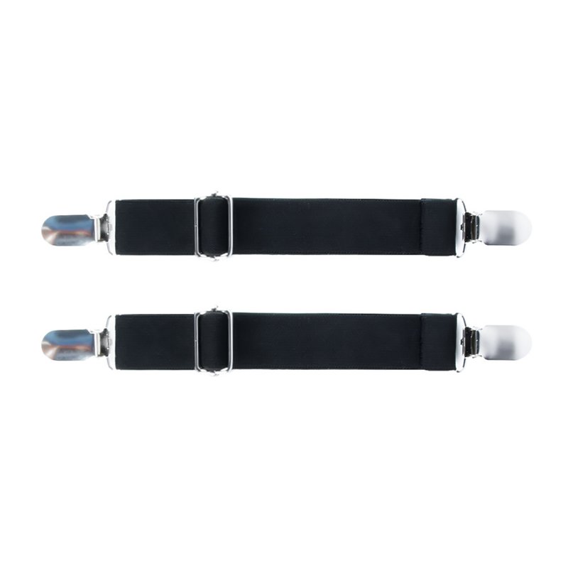 Motorcycle Pant Leg Clamps Straps Clips Holder Windproof Multi-functional Portable Rider Stirrups Pants Clip Outdoor Cycling Protective Gear black One size fits all