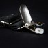 Motorcycle Pant Leg Clamps Straps Clips Holder Windproof Multi functional Portable Rider Stirrups Pants Clip Outdoor Cycling Protective Gear black One size fits