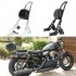 Motorcycle Passenger Backrest Sissy Bar Cushion Pad for  Sportster XL883 1200 48 04 15 chrome Plating