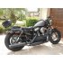 Motorcycle Passenger Backrest Sissy Bar Cushion Pad for  Sportster XL883 1200 48 04 15 black