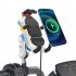 Motorcycle Phone Mount 360   Rotation 15w Wireless Fast Charging Holder for iPhone Android M10 Wireless Charge