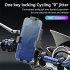 Motorcycle Phone Mount Quick Release Anti Shake Bike Phone Holder For 4 7 Inch Smartphone 360 Degree Rotation red handlebar