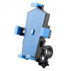 Motorcycle Phone Mount Quick Release Anti Shake Bike Phone Holder For 4-7 Inch Smartphone 360 Degree Rotation blue handlebar