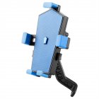 Motorcycle Phone Mount Quick Release Anti Shake Bike Phone Holder For 4-7 Inch Smartphone 360 Degree Rotation blue mirror