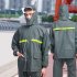 Motorcycle Raincoat With Drawstring Hat Safety Reflective Tape Waterproof Rainwear Suit Bike Raincoat For Camping Hiking Running Long XL