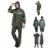 Motorcycle Raincoat With Drawstring Hat Safety Reflective Tape Waterproof Rainwear Suit Bike Raincoat For Camping Hiking Running Long XL