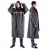 Motorcycle Raincoat With Drawstring Hat Safety Reflective Tape Waterproof Rainwear Suit Bike Raincoat For Camping Hiking Running Long XL