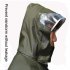 Motorcycle Raincoat With Drawstring Hat Safety Reflective Tape Waterproof Rainwear Suit Bike Raincoat For Camping Hiking Running Long XL