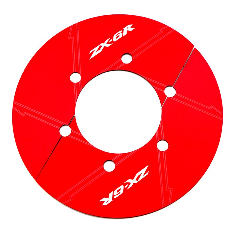 Motorcycle Rear Chain Gear Decorative Cover for KAWASAKI ZX-6R 13-17 red