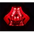 Motorcycle Rear Tail Light Brake Turn Signals Integrated LED Light for Yamaha R25 R3 MT03 MT07 red