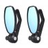Motorcycle Rearview Mirror 7 8  Handle Bar End Aluminium Alloy Rearview Side Mirrors black
