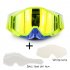 Motorcycle Riding Cross country Goggles Outdoor Glasses Set with Transparent Lens and Tearable Film
