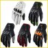 Motorcycle Riding Gloves Motocross Carbon Fibre Leather Racing Gloves Orange L