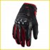 Motorcycle Riding Gloves Motocross Carbon Fibre Leather Racing Gloves black L