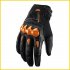 Motorcycle Riding Gloves Motocross Carbon Fibre Leather Racing Gloves black L