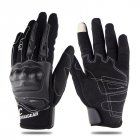 Motorcycle Riding Gloves Anti slip  Anti fall Racing Knight Gloves  Touchscreen Safe Gloves black L
