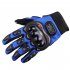 Motorcycle Riding Gloves Non slip Wear resistant Anti fall Full Finger Gloves For Skiing Skating Fishing blue M