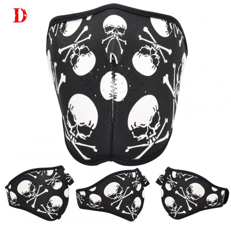 Motorcycle Riding Mask Dust-proof Mask Halloween Mask with Different Pattern One size