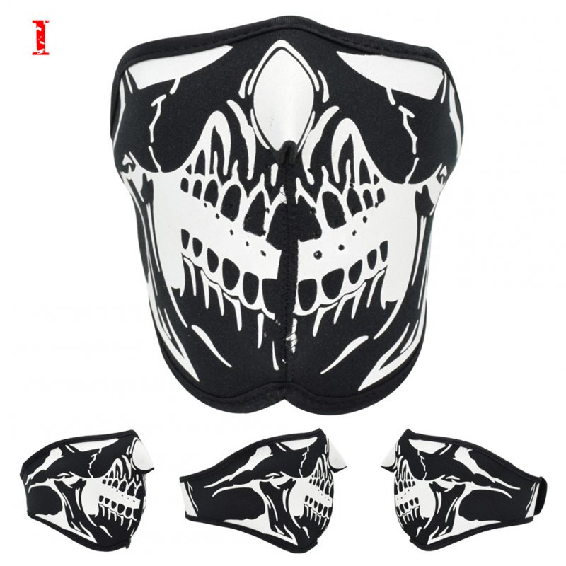 Motorcycle Riding Mask Dust-proof Mask Halloween Mask with Different Pattern One size