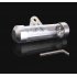 Motorcycle Secure Tax Disc Tube Cylindrical Holder Frame Waterproof Tax Holder Frame Tax Tube  Silver
