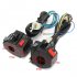 Motorcycle Switches 22mm Handle Bar Left Right Switches Horn Turn Signal Headlight Electric Start Handlebar Controller Switch black
