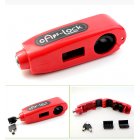 Motorcycle Throttle Handlebar Lock Best Heavy Duty Anti-theft Portable Lock For Motorcycle Red