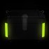 Motorcycle Top Box Lockable Helmet Luggage Storage Rear Tour Box with Reflective Design  Storage Carrier Case Black 45L