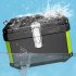 Motorcycle Top Box Lockable Helmet Luggage Storage Rear Tour Box with Reflective Design  Storage Carrier Case Black 45L