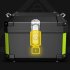 Motorcycle Top Box Lockable Helmet Luggage Storage Rear Tour Box with Reflective Design  Storage Carrier Case Black 45L