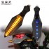 Motorcycle Turn Signal Light Modification LED Dual color Flowing Signal Light Blu ray flowing yellow light