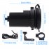 Motorcycle USB Mobile Phone Charger Single USB Modified 12v Waterproof Charger black