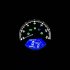 Motorcycle Universal LCD Signal Speedometer Tachometer Odometer Gauge for Scooter Black