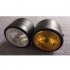 Motorcycle Universal Twin Front Dual Headlight Lamp Head Light For Dual Sport Motorcycle Street Fighter Naked Fat boy Twins black and white   yellow