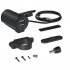 Motorcycle Usb Charger Dual Usb Port Double Aperture Mobile Phone Charging Adapter Modified Accessories black