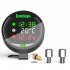 Motorcycle Voltmeter Temperature Gauge 9 24v Electronic Lcd Display Voltage Meter Modified Accessories  temperature 