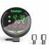 Motorcycle Voltmeter Temperature Gauge 9 24v Electronic Lcd Display Voltage Meter Modified Accessories  temperature 